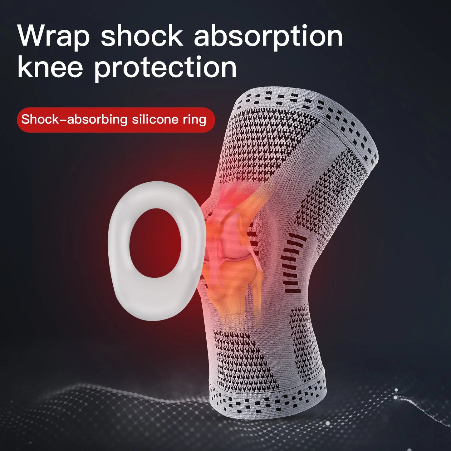 Silicone Spring Full Knee Support